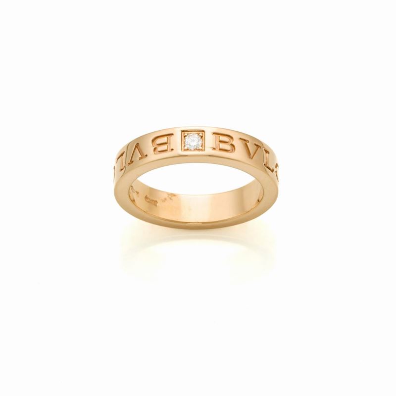 Anello Bulgari in Oro con Diamante