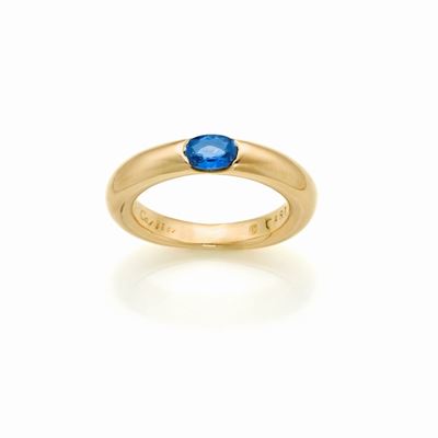 Anello Cartier in Oro con Zaffiro