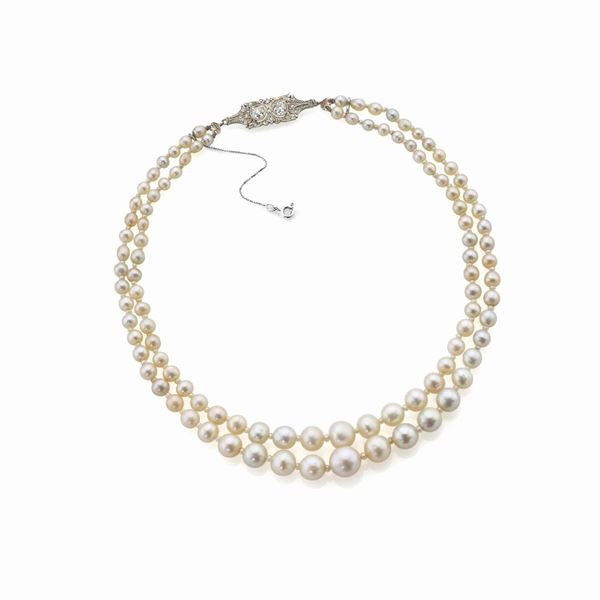 Collana a due fili di perle