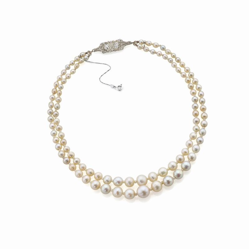 Collana a Due Fili di Perle