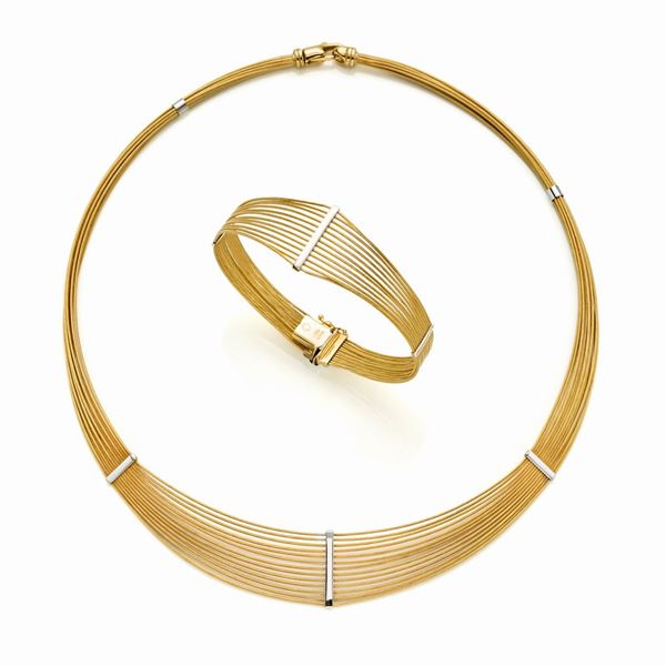 Collier e bracciale in oro 