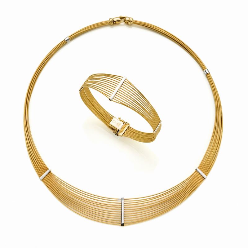 Collier e bracciale in oro