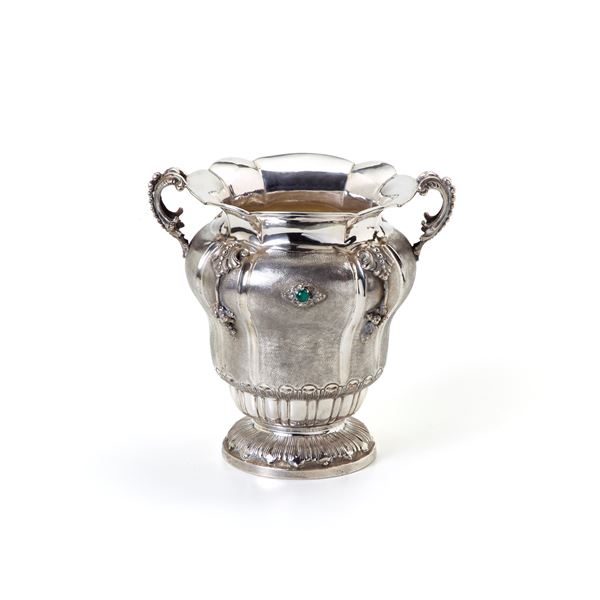 Silver ice bucket  - Auction GIOIELLI, OROLOGI E LUXURY GOODS - Faraone Casa d'Aste