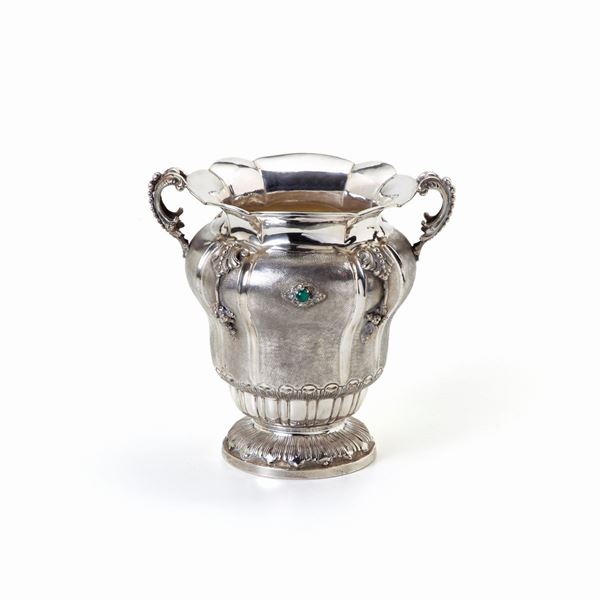 Silver ice bucket
