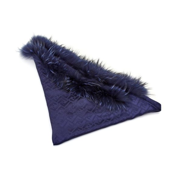 Fendi shawl with fur