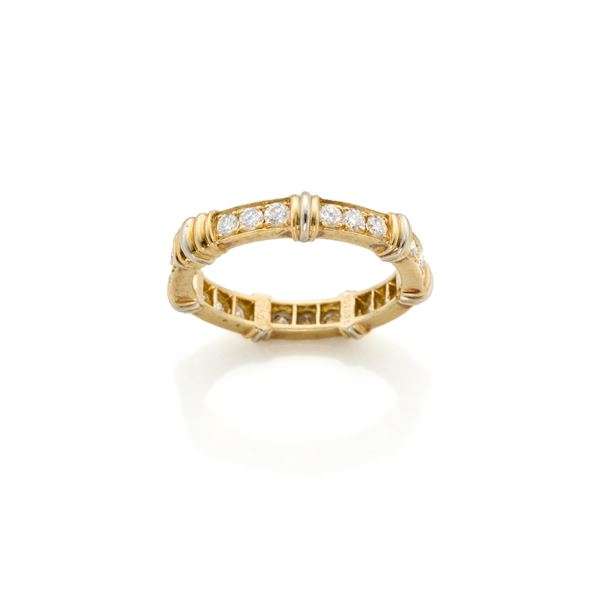 Cartier gold and diamond ring