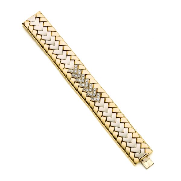 Gold and diamond bracelet  - Auction GIOIELLI, OROLOGI E LUXURY GOODS - Faraone Casa d'Aste