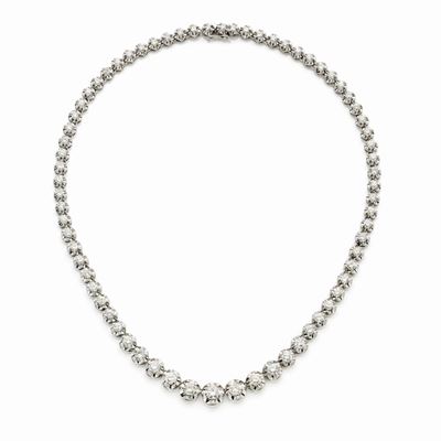 Collier in Oro Bianco e Diamanti