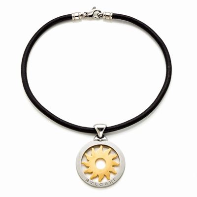 Pendente Bulgari in Oro e Acciaio