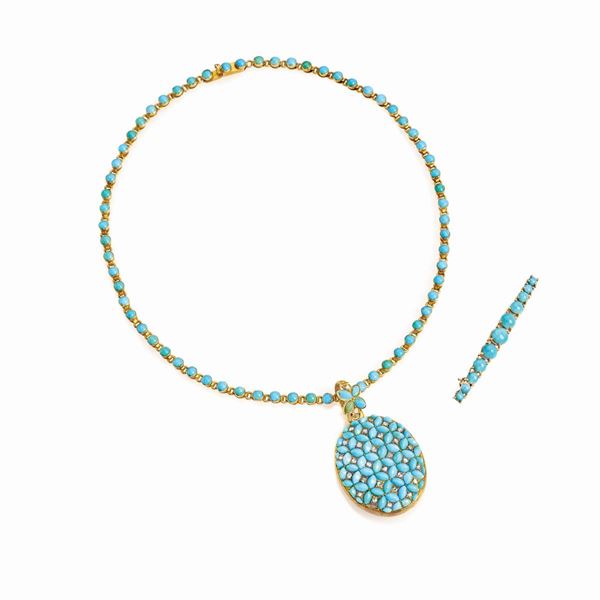 Set composto da collana e spilla