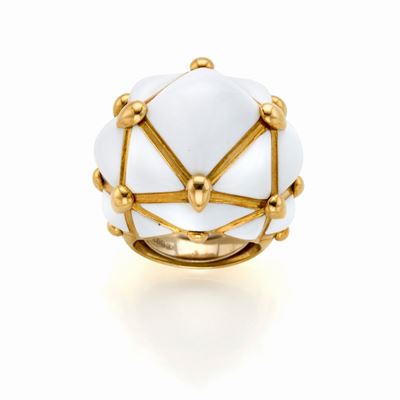 Anello Webb in Oro e Smalto