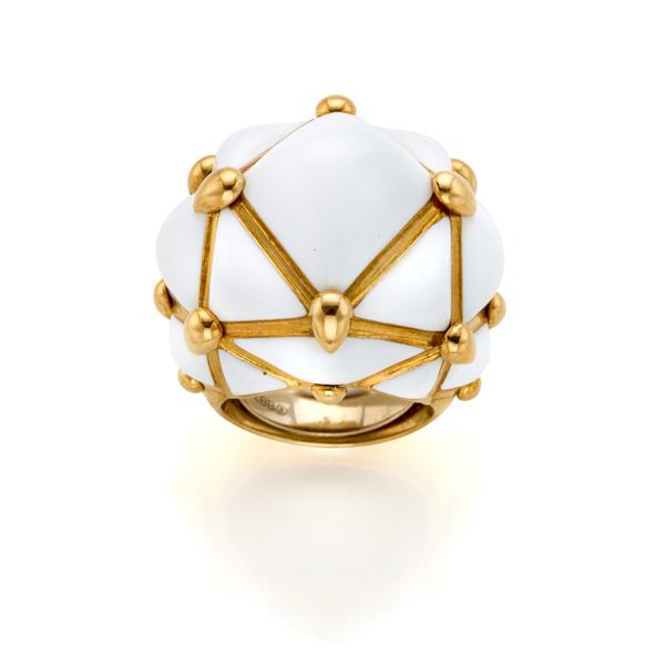 Webb gold and enamel ring  - Auction GIOIELLI, OROLOGI E LUXURY GOODS - Faraone Casa d'Aste
