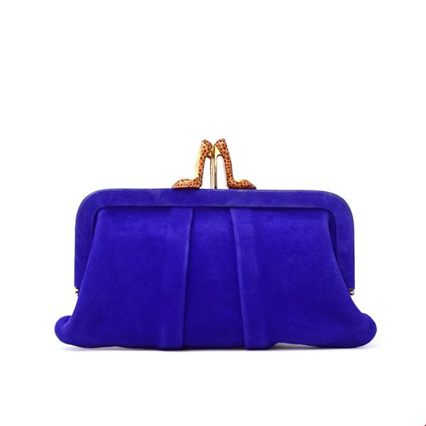 Louboutin purple clutch  - Auction GIOIELLI, OROLOGI E LUXURY GOODS - Faraone Casa d'Aste