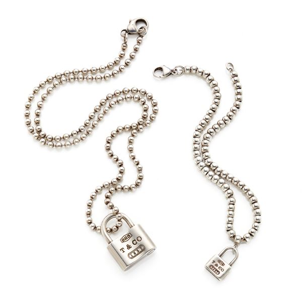 Tiffany : Necklace and bracelet, with Tiffany lock  - Auction GIOIELLI OROLOGI E LUXURY GOODS - Faraone Casa d'Aste