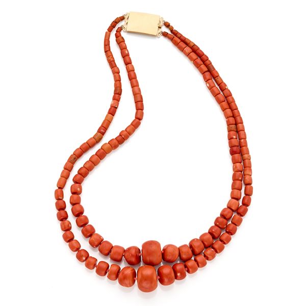 Coral necklace   - Auction GIOIELLI OROLOGI E LUXURY GOODS - Faraone Casa d'Aste