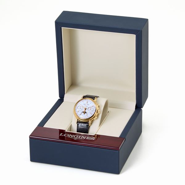 Orologio Longines Triple Calendar  - Asta GIOIELLI, OROLOGI E LUXURY GOODS - Faraone Casa d'Aste