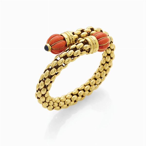 Bracciale in oro  - Asta Gioielli e orologi del XX secolo - Faraone Casa d'Aste