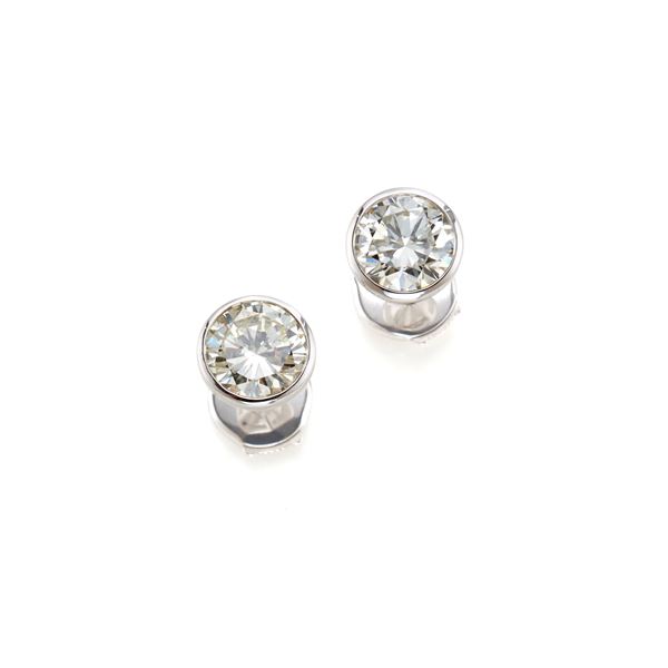 Gold and diamond earrings  - Auction GIOIELLI, OROLOGI E LUXURY GOODS - Faraone Casa d'Aste