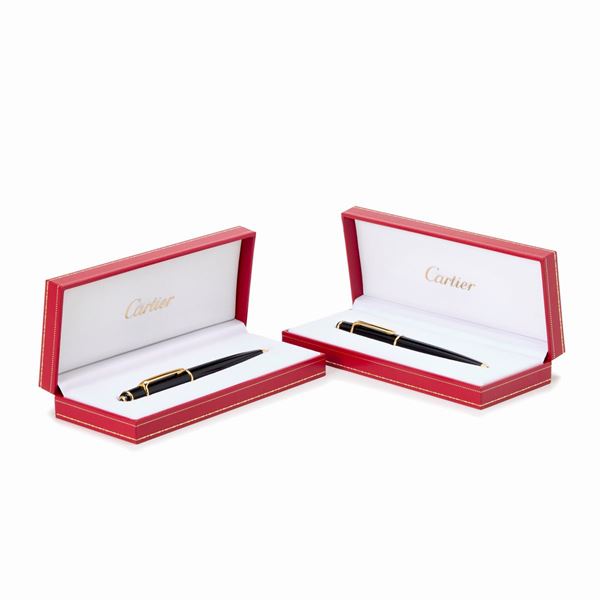Cartier - Lotto composto da biro e portamine Cartier