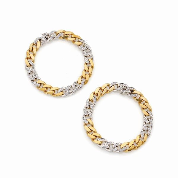 Coppia di bracciali in oro  - Asta Gioielli e orologi del XX secolo - Faraone Casa d'Aste