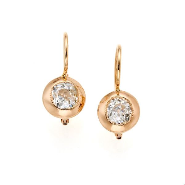 Orecchini in oro e diamanti