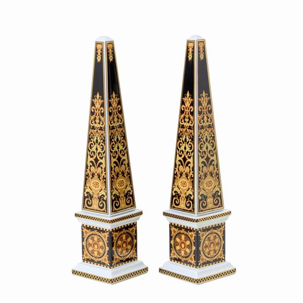 Versace - Coppia di vasi Versace