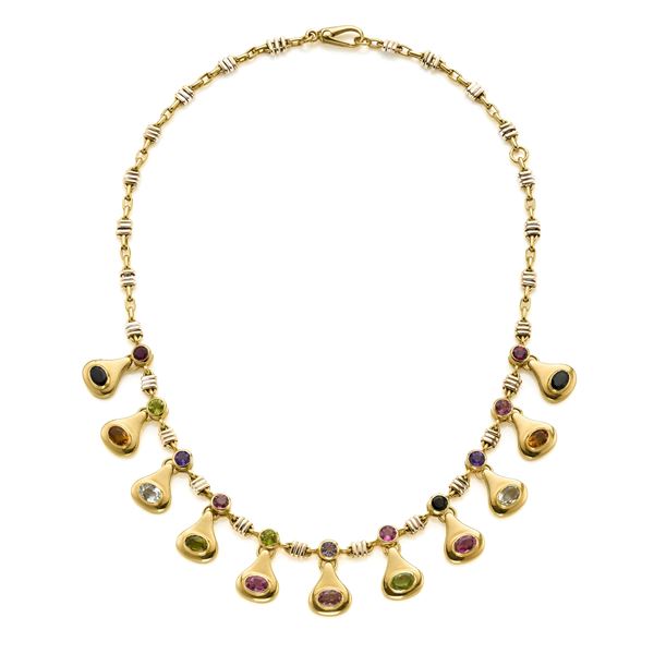 Collier in oro con gemme