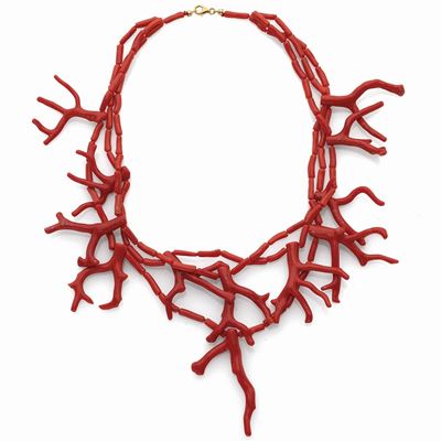 Collana a Tre Fili di Corallo