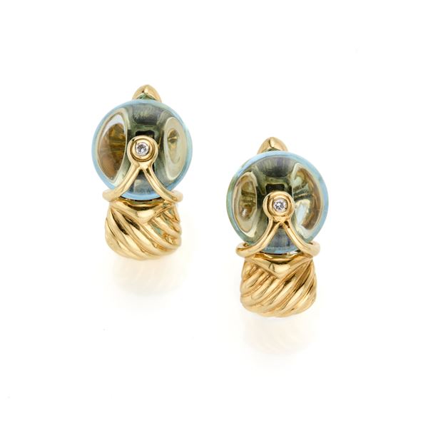 Bulgari gold earrings