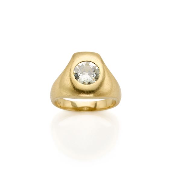 Anello in oro e diamante