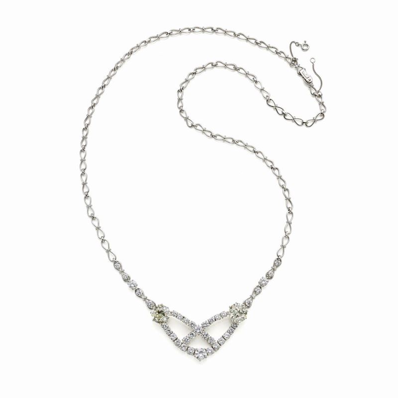Collier in platino e diamanti
