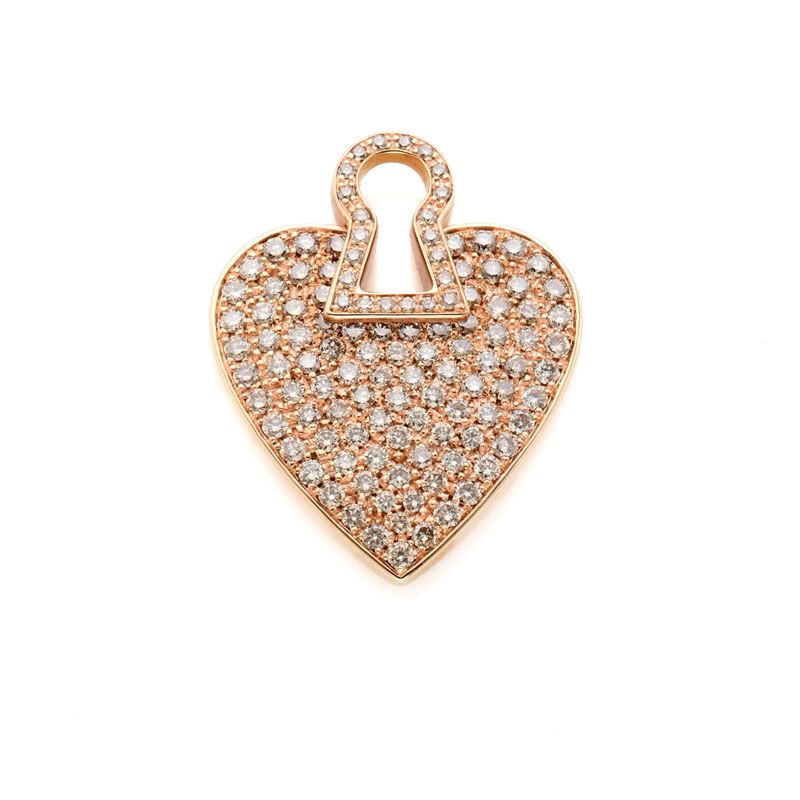 Charm Faraone in oro e diamanti