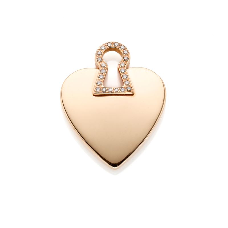 Charm Faraone in oro e diamanti