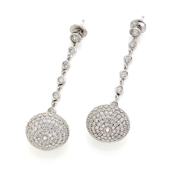Faraone gold and diamond earrings  - Auction GIOIELLI, OROLOGI E LUXURY GOODS - Faraone Casa d'Aste