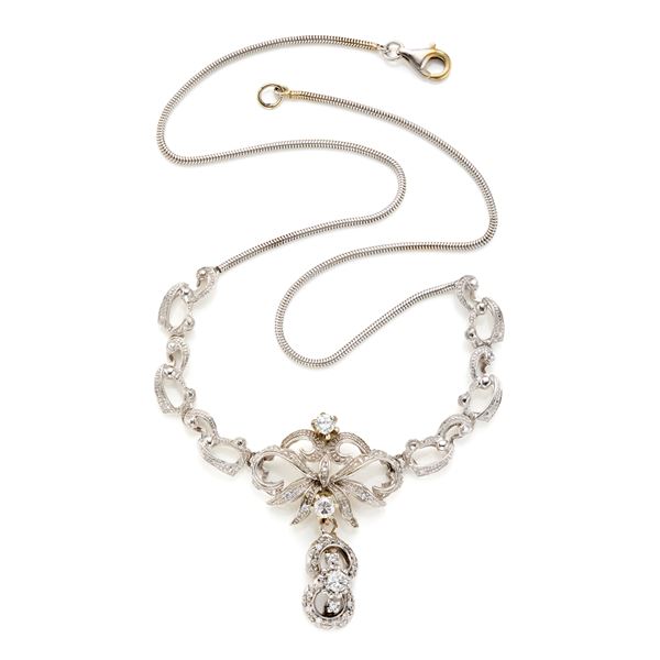 Gold and diamond necklace  - Auction GIOIELLI, OROLOGI E LUXURY GOODS - Faraone Casa d'Aste
