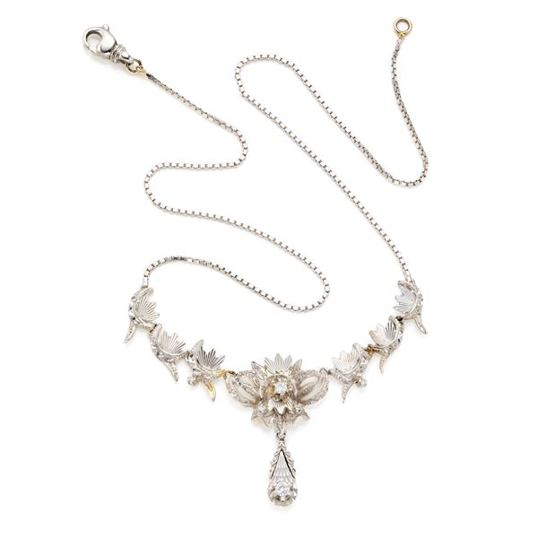 Gold and diamond necklace  - Auction GIOIELLI, OROLOGI E LUXURY GOODS - Faraone Casa d'Aste