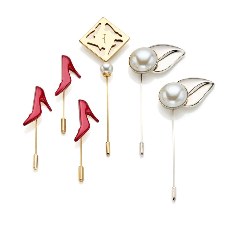 Lotto di spille Salvatore Ferragamo