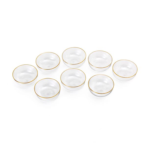 Set of 8 Baccarat cups