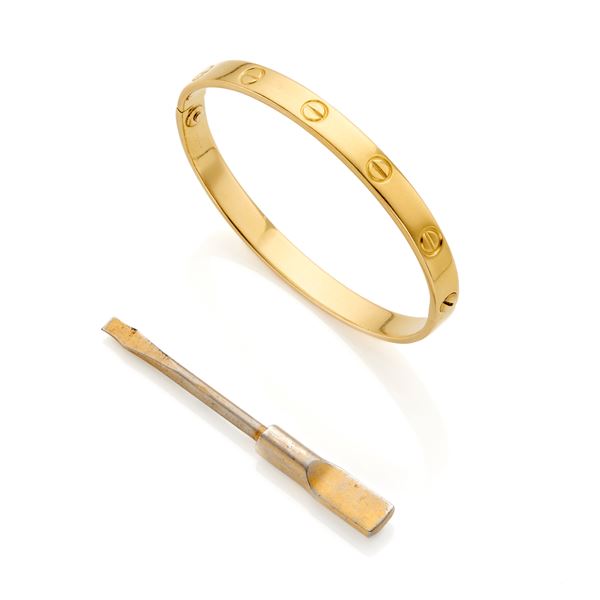 Cartier : Bracciale Cartier Love  - Asta GIOIELLI, OROLOGI E LUXURY GOODS - Faraone Casa d'Aste