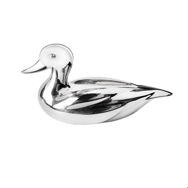 Faraone - Silver resin duck signed Faraone