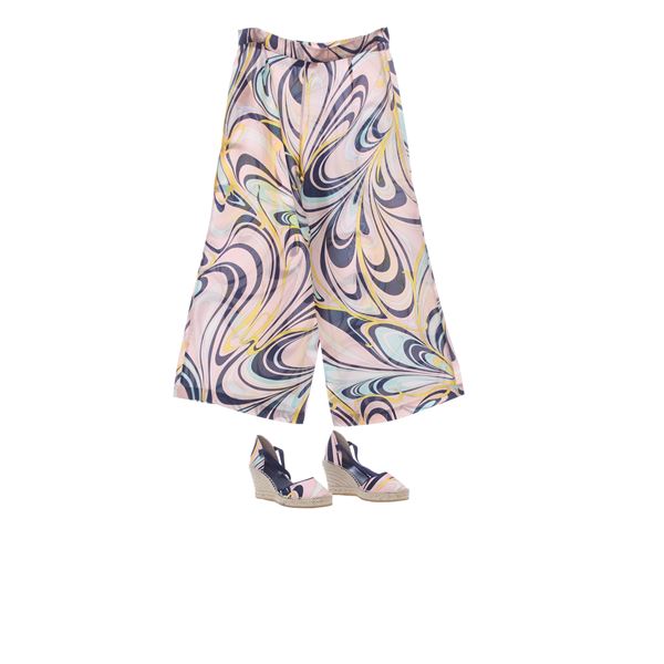Emilio Pucci trousers and wedges