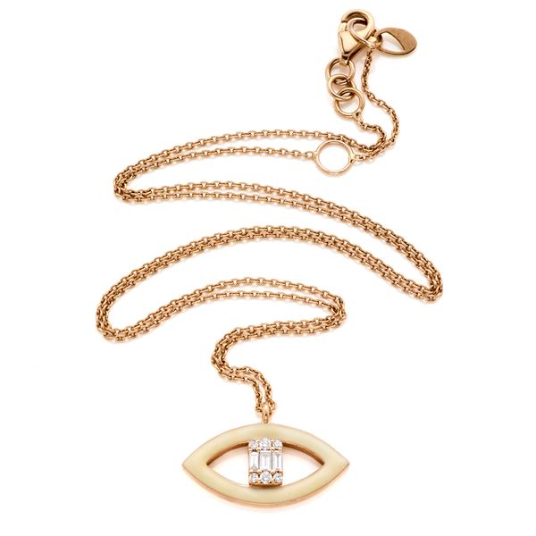 Gold and diamond necklace  - Auction GIOIELLI OROLOGI E LUXURY GOODS - Faraone Casa d'Aste