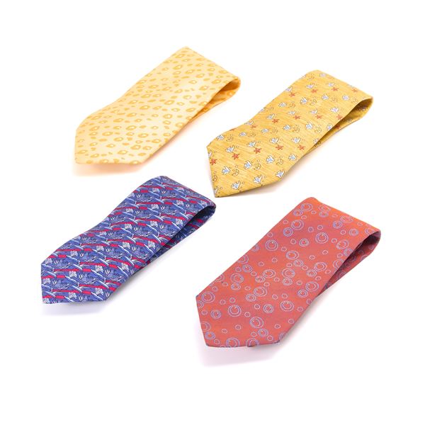 Hermes : Hemès silk ties  - Auction GIOIELLI OROLOGI E LUXURY GOODS - Faraone Casa d'Aste