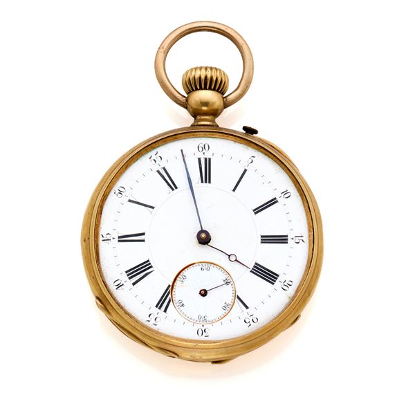 Orologio da tasca in oro   - Asta GIOIELLI, OROLOGI E LUXURY GOODS - Faraone Casa d'Aste