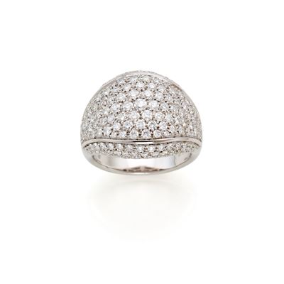 Anello in Oro Bianco e Diamanti