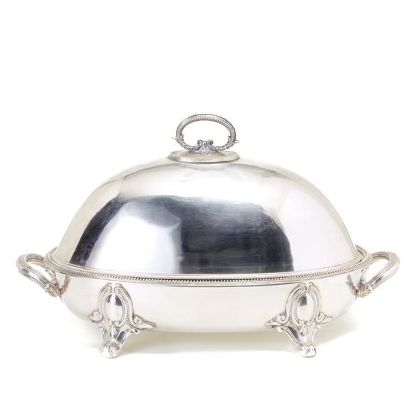 Mappin Brothers silver-plated metal dumbwaiter