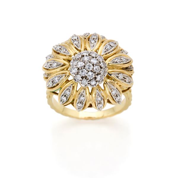Gold and diamond ring  - Auction GIOIELLI OROLOGI E LUXURY GOODS - Faraone Casa d'Aste
