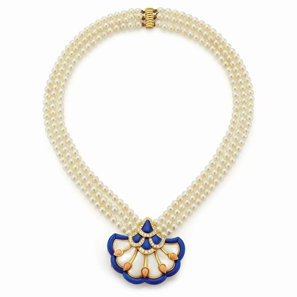 Van Cleef &amp; Arpels : Collana firmata Van Cleef & Arpels   - Asta Gioielli e orologi del XX secolo - Faraone Casa d'Aste