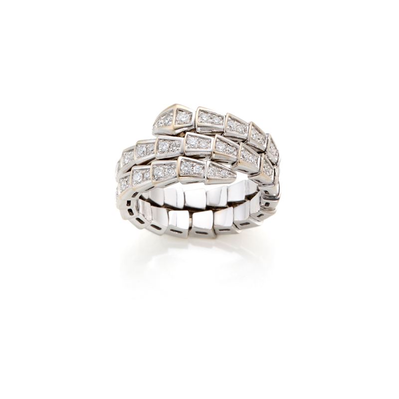 Anello Bulgari Serpenti Viper in Oro e Diamanti
