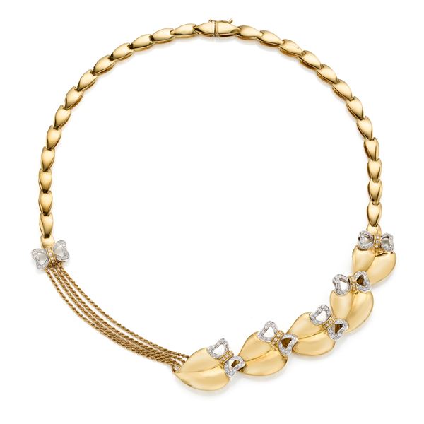 Gold and diamond necklace  - Auction GIOIELLI OROLOGI E LUXURY GOODS - Faraone Casa d'Aste